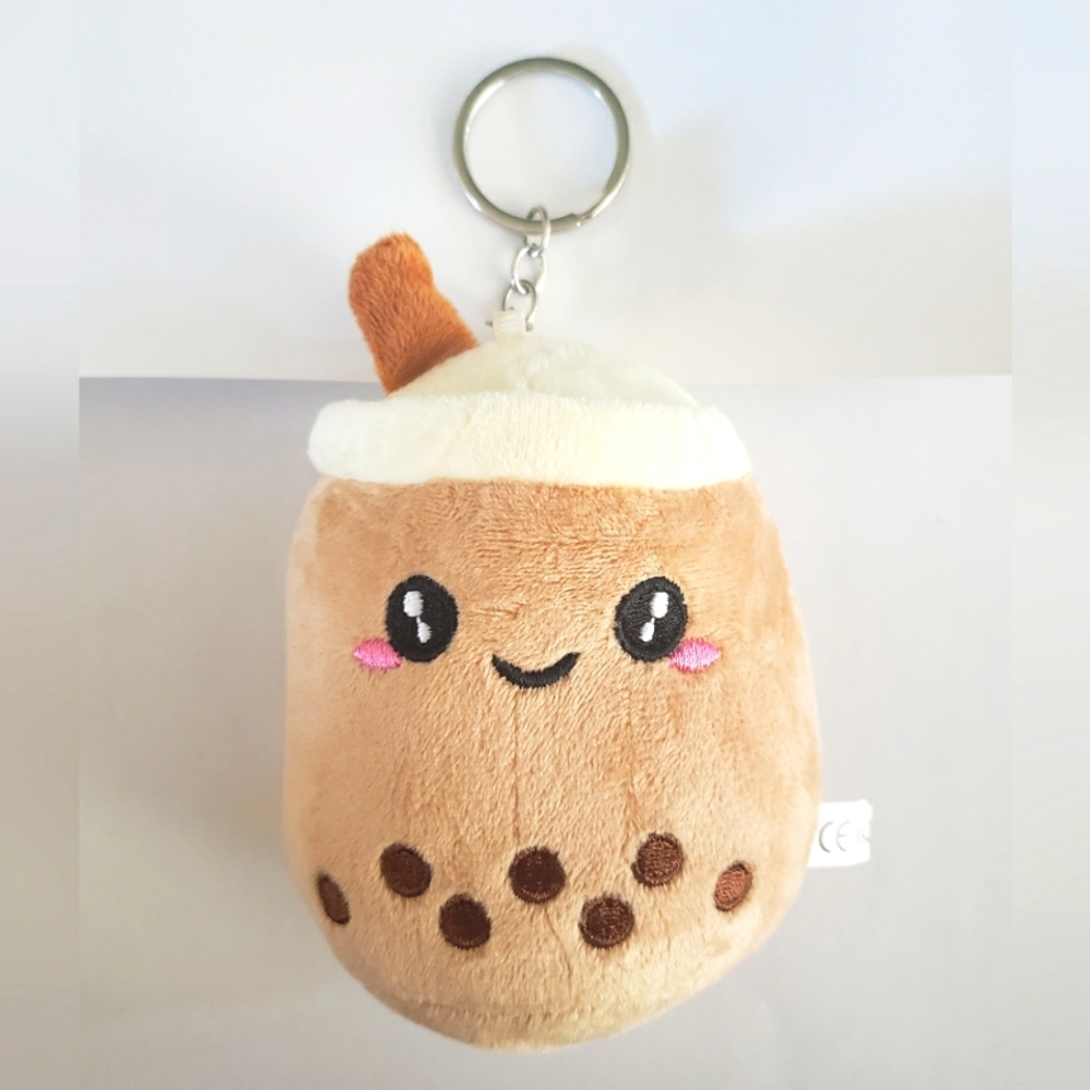 New Coffee Boba Plush Keychain